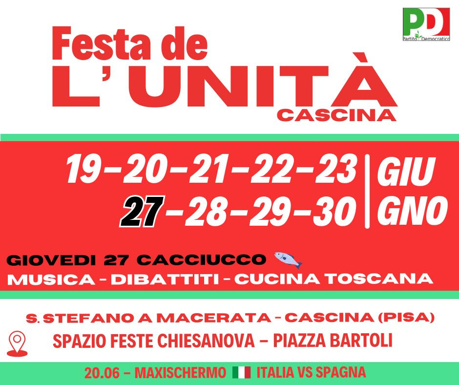 Festa de l’Unità – Cascina