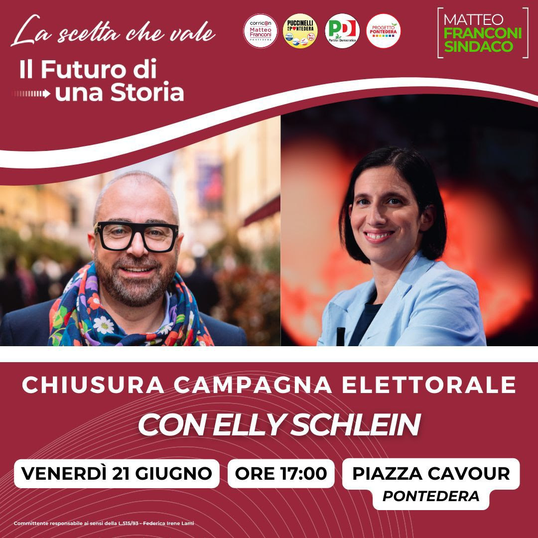 Chiusura campagna elettorale con ELLY SCHLEIN